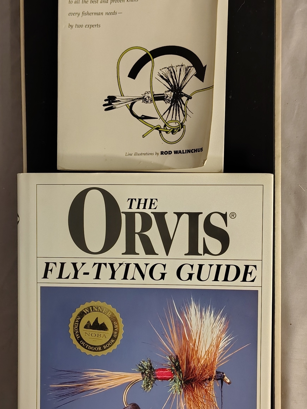 Vintage Fishing Book Lot: Orvis Fly-Tying (HC) & Practical Fishing Knots II (PB)